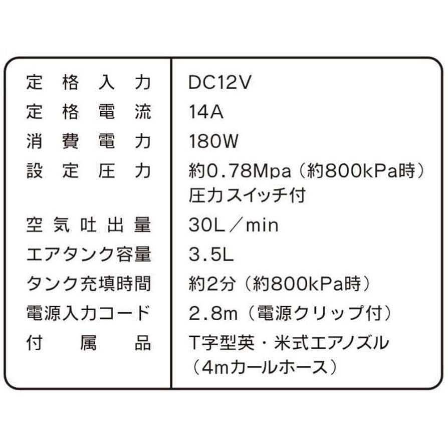 (未使用･未開封品)　メルテック ミニエアーコンプレッサー(自動車/バイク/自転車) 最高圧力:800ｋPa DC12V(クリップ) Meltec FT-35P og8985z 楽天市場】メルテック(meltec) ミニエアーコンプレッサー 小型