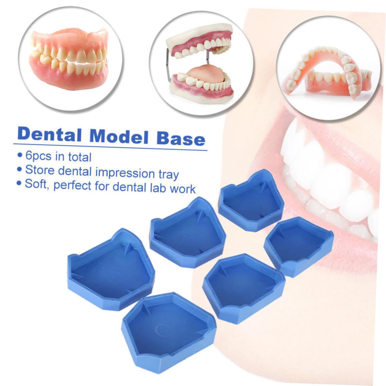 MAGICLULU 5 Series Base De Plaster Herramientas De Dentista Trayectoria Práctica Y Segura Clínicas Odontológicas 6 Piezas X 5