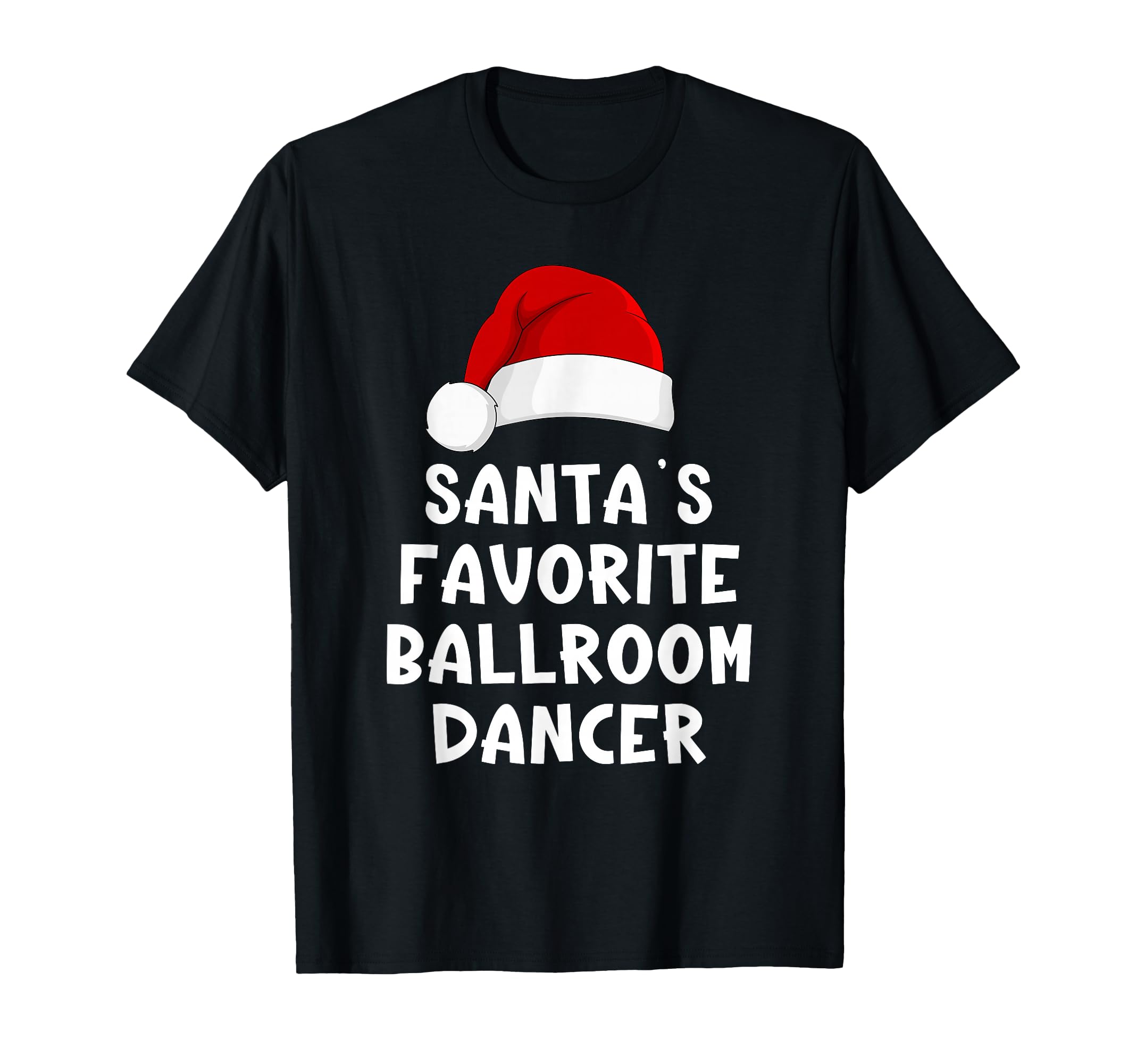 Christmas Santa's Favorite Ballroom Dancer Pajama Dancing T-Shirt
