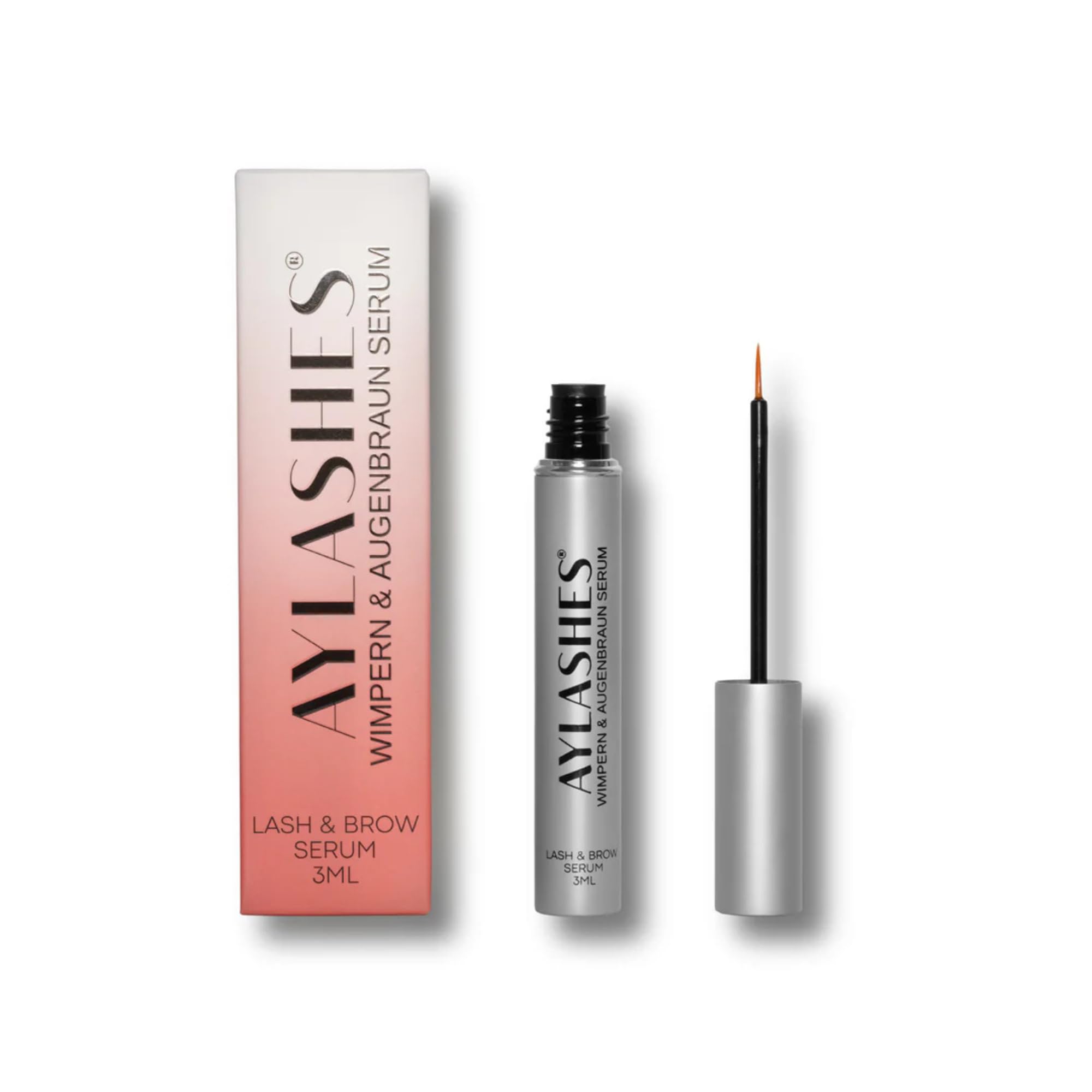 AYLASHES - Sérum para pestañas y cejas, fortalece las raíces del cabello, estimula el crecimiento, sin aceite, dermatológicamente probado