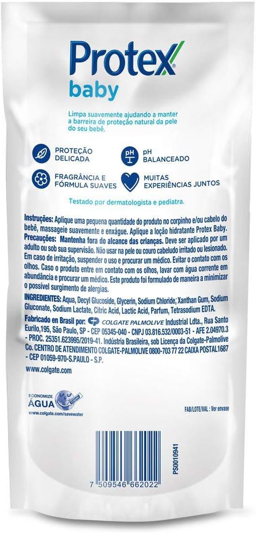 Sabonete Líquido Bebê Protex Baby Delicate Care 380ml