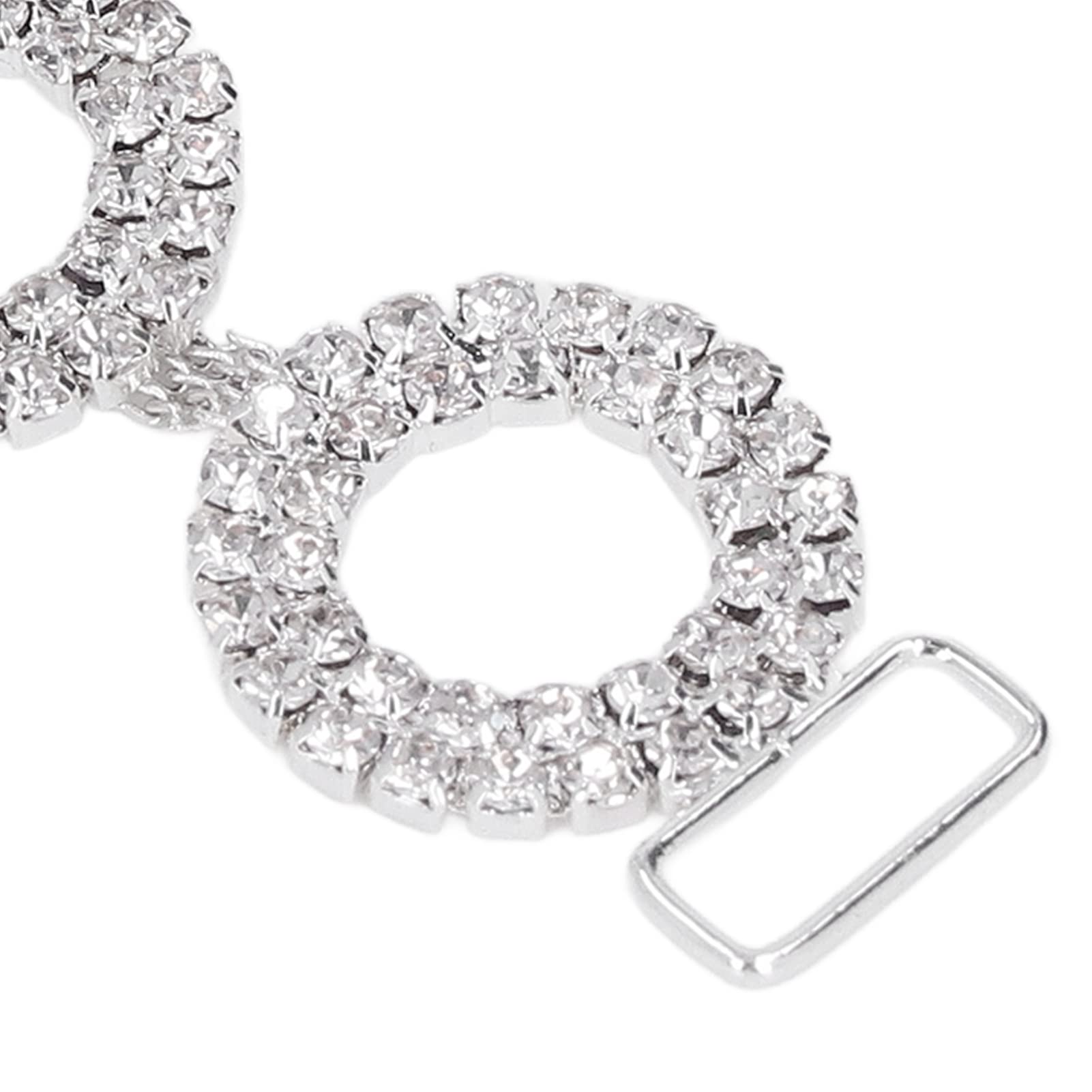 Chiusure con Fibbie da 8,5 Cm, Connettori per Bikini da 5 Pezzi, Strass in Vetro Scintillante, Connettori per Costumi da Bagno Bikini, Fibbia per Costumi da Bagno