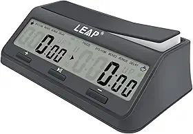 LEAP Relógio de xadrez 9921 Programa atualizado Byo-yomi Bônus de atraso com tela grande
