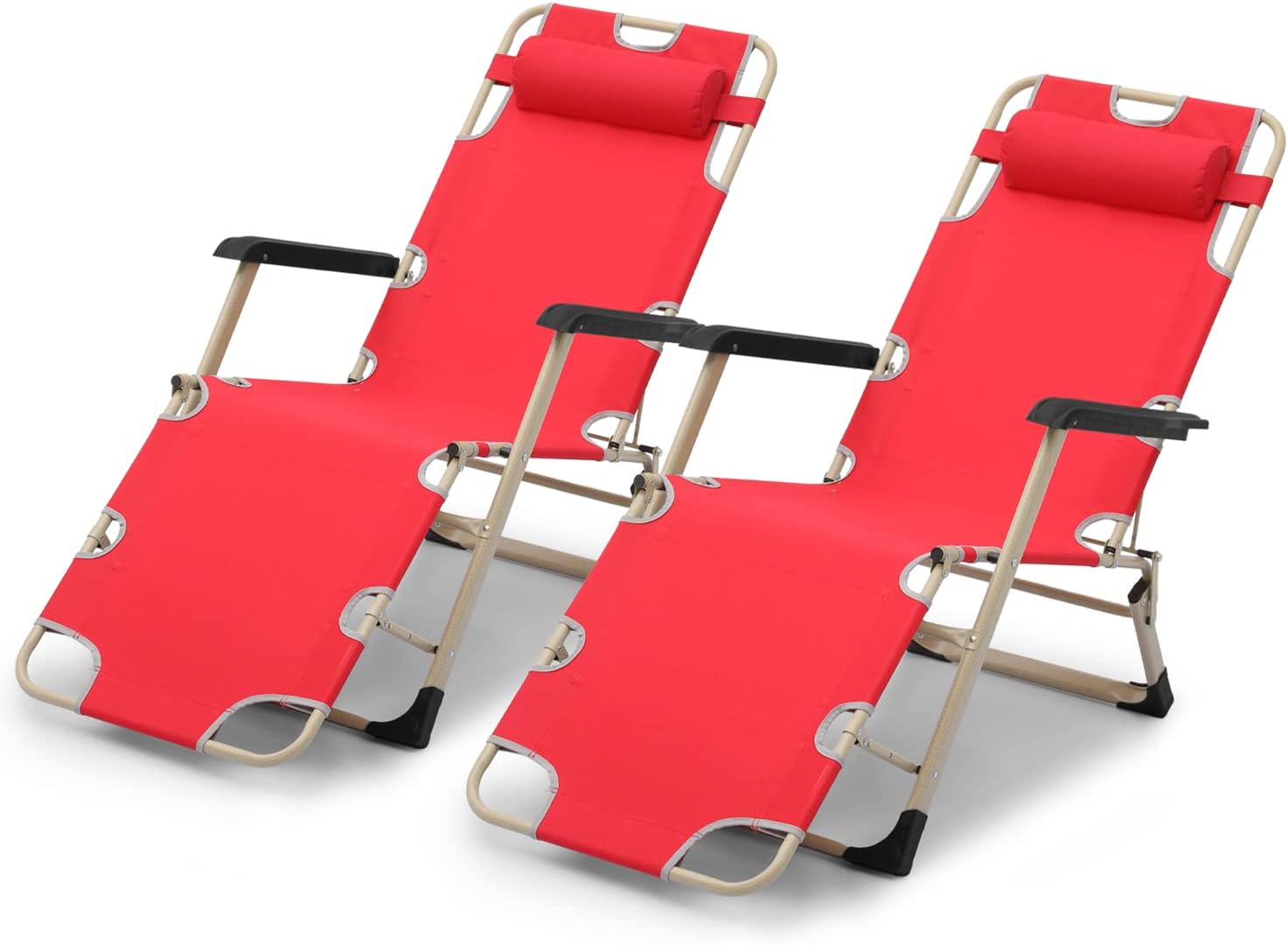 MoNiBloom Lounge Chairs for Outside Set of 2, Fixed Angle