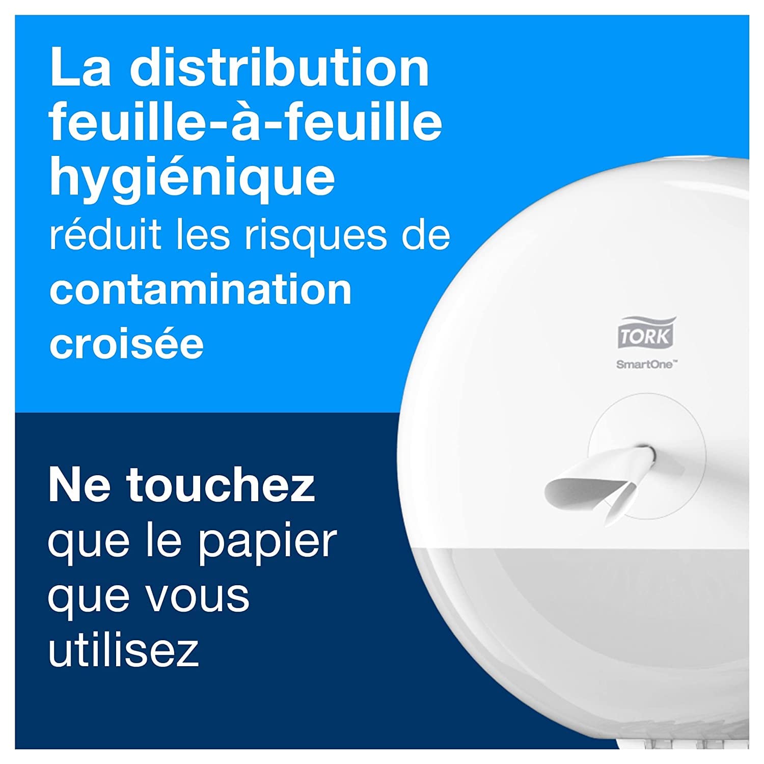 Tork SmartOne Papier toilette rouleau blanc T8, Advanced, 2 plis, 6 x 1 150 feuilles, 472242
