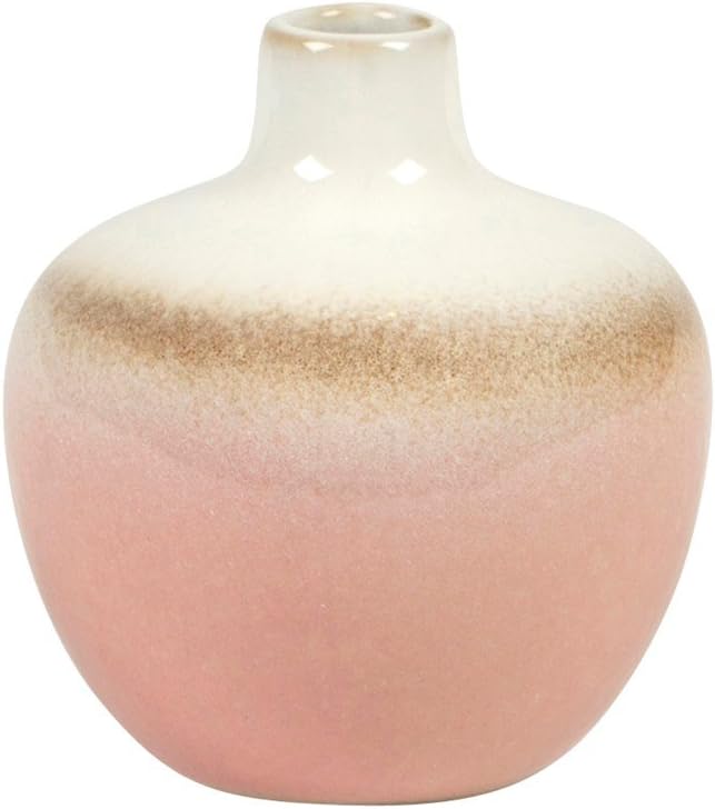 Sass & Belle Dip Glazed Ombre Round Vase Pink