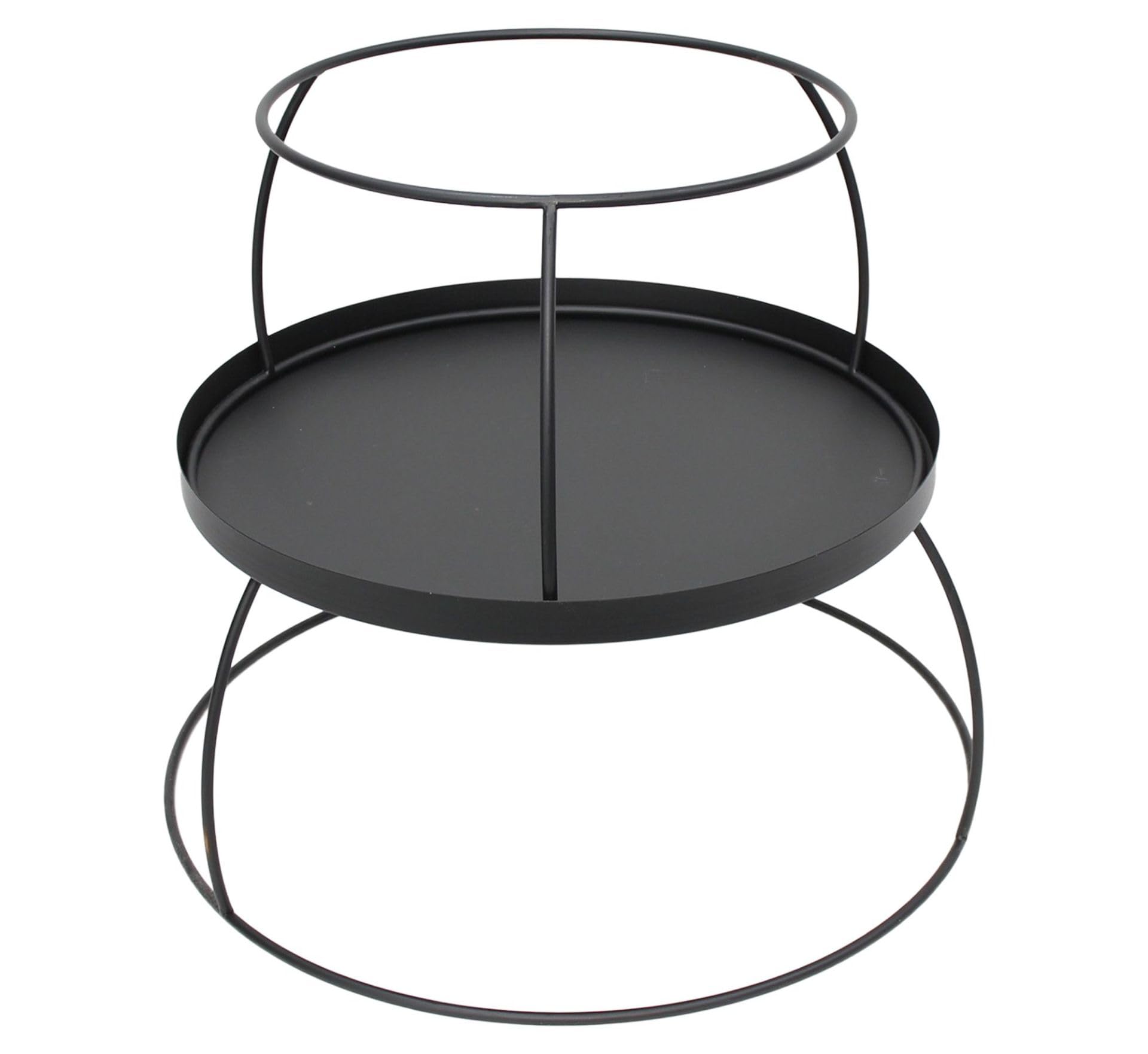 XXL Etagere "Tannenbaum" aus Metall, schwarz, Ø 56 x 132 cm, 4 Etagen