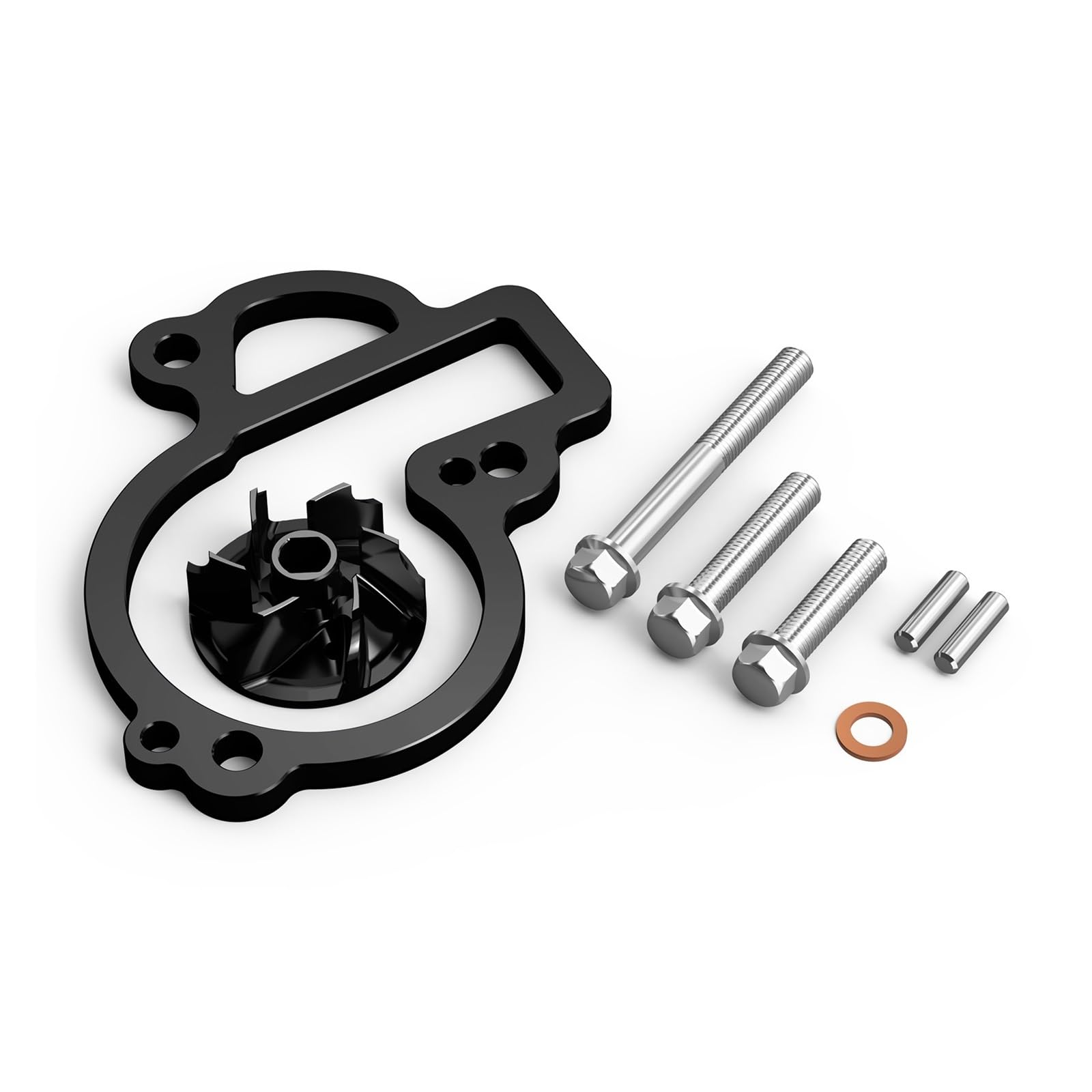 KEXINDIANZI Compatible With 2024 450 SX-F Oversized Water Pump Impeller Cooler Kit 450 500 EXC-F XCF-W SX-F XC-F 17-24 450 SMR 21-2024 500 XW-F 2024(Black)