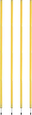 Greeily Agility Training Poles, Fixed or Adjustable ?40—75inch?,Speed and Agility Training Equipment for Outdoor Sports and Fitness 4 Pieces. (4)