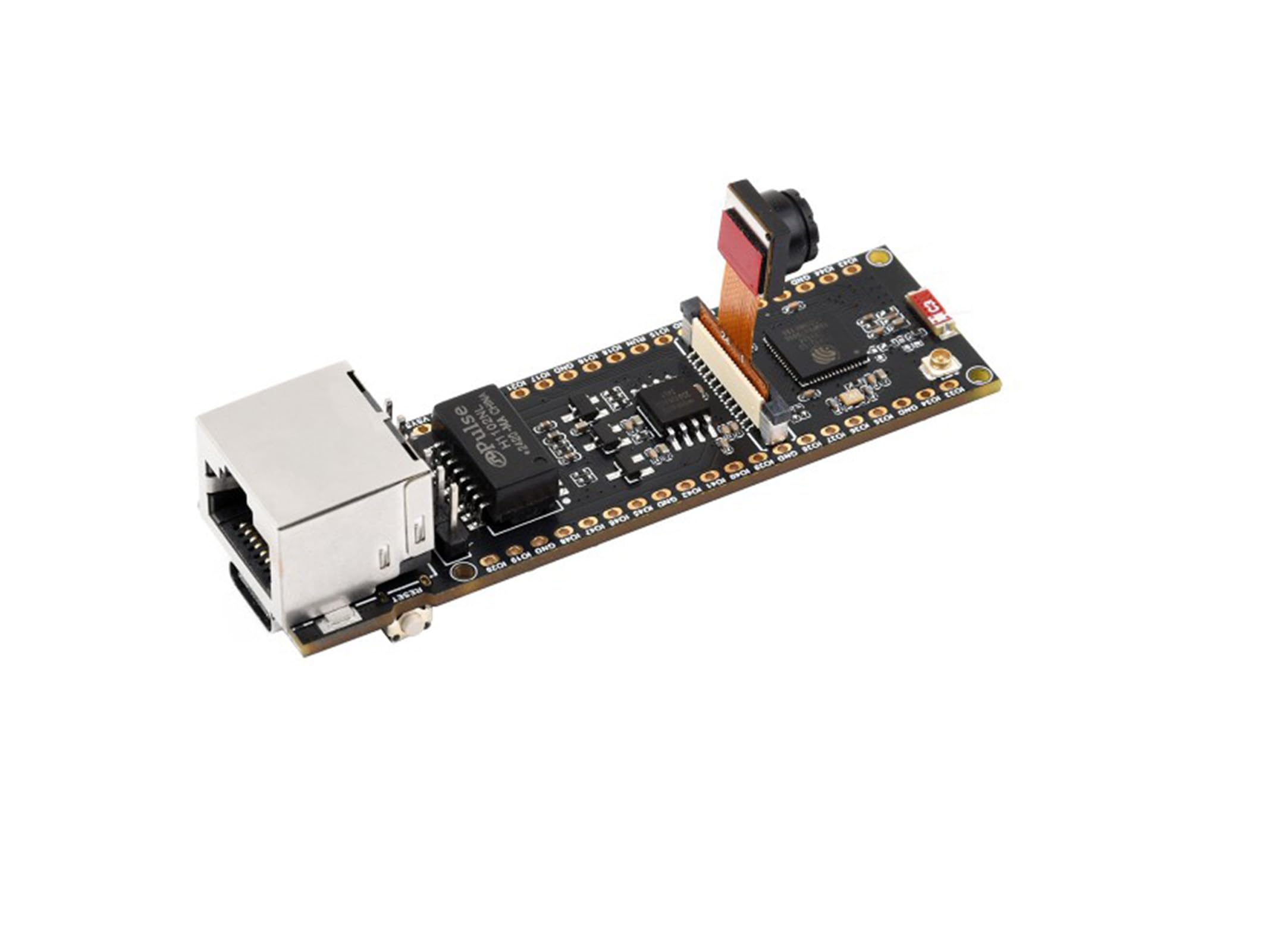 Placa de desarrollo Ethernet ESP32-S3, puerto Ethernet RJ45 de 10/100 Mbps, procesador de doble núcleo de 240 MHz, puerto tipo C integrado y ranura para tarjeta TF, compatible con comunicación