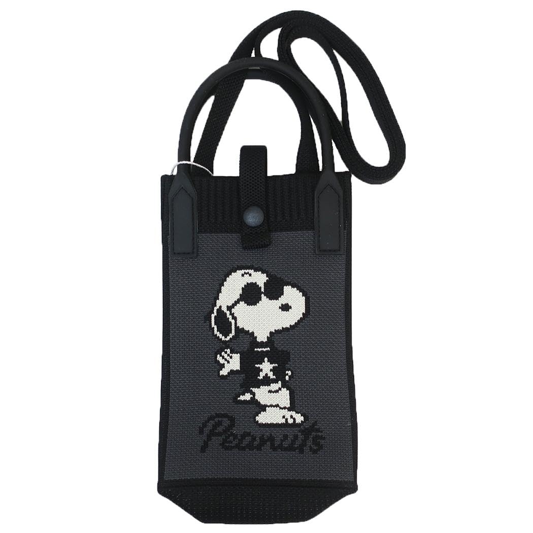 Amazon.co.jp: スヌーピー[スマホポーチ]ニットショルダーバッグ