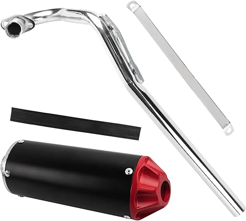 Miniatura 7 de FLYPIG Silenciador de tubo de escape de motocross de 1.102 in para XR50 CRF50 50cc 70cc 90cc 110cc 125cc SSR110 SSR125 TRX90 CRF70 XL70 Taotao DB14