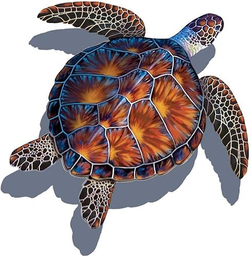 Miniatura 3 de Mosaico de tortuga de mar de porcelana para piscina