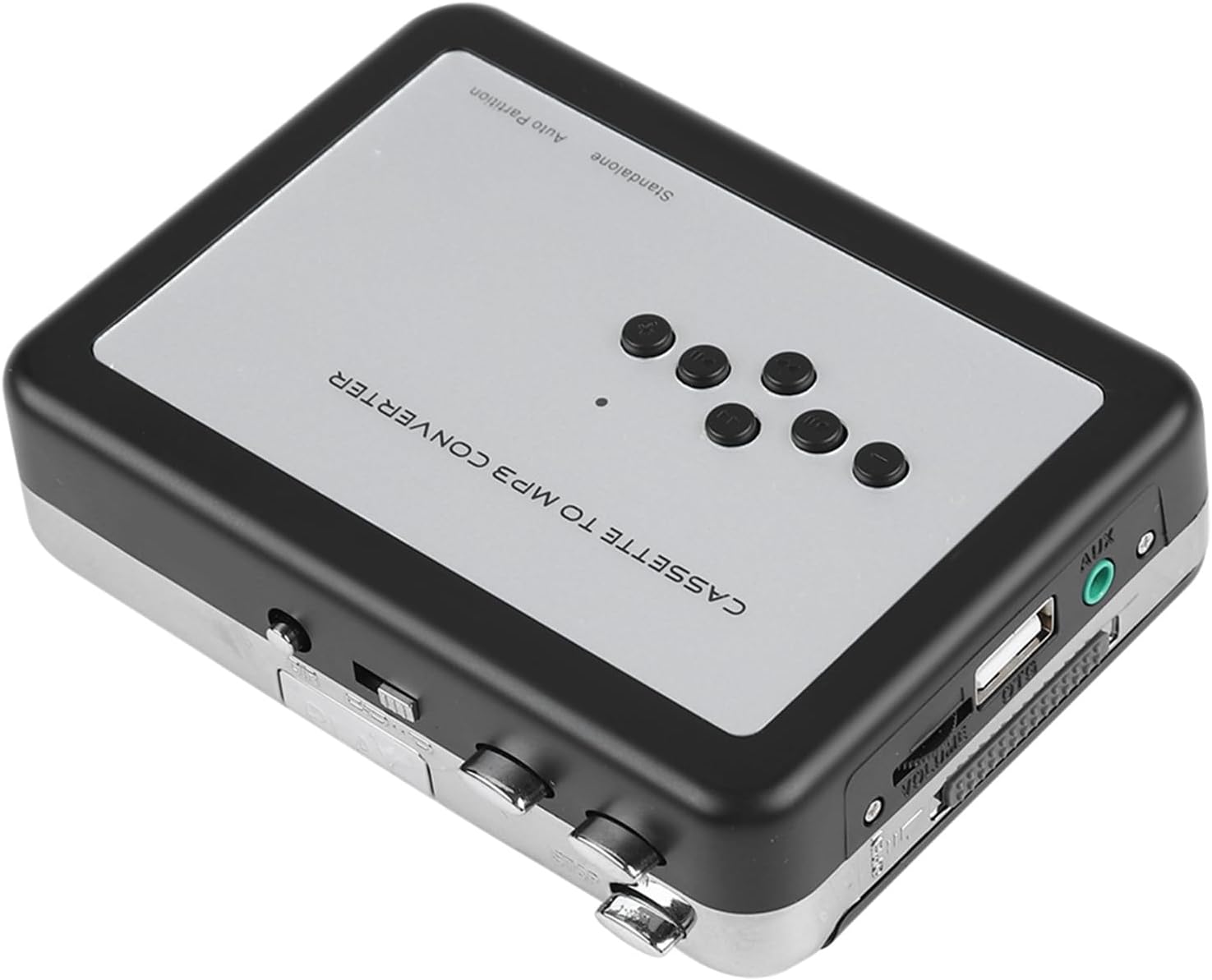 Portable Cassette Tape to MP3 Converter, Easy Digital Conversion for Vinyl Records, USB Flash Drive Audio Player, for Music Lovers, Retro Enthusiasts, Home Archiving, Travel Use