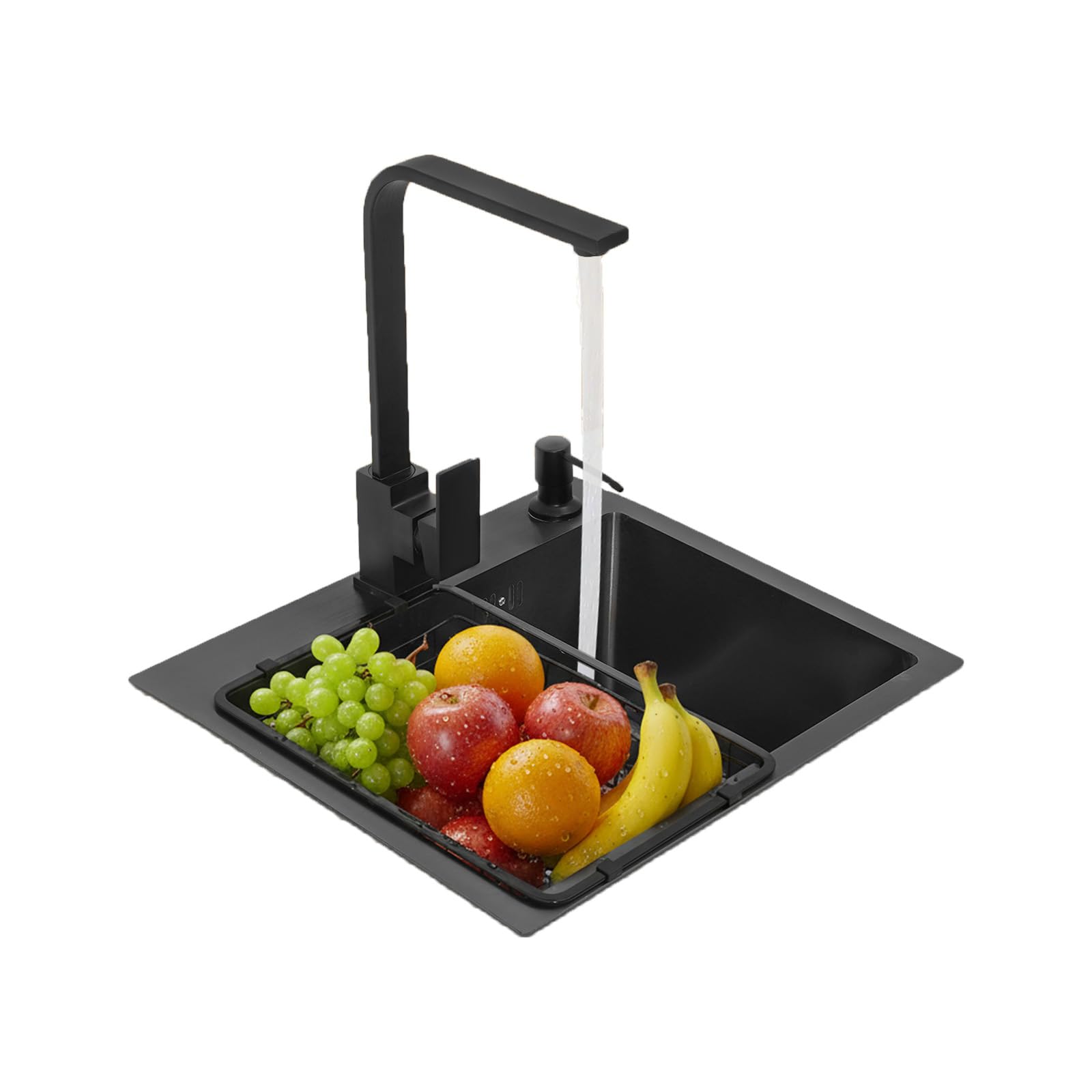 40 * 45cm Edelstahl Küchenspüle Einbauspüle, Komplettset Spülbecken mit Armatur Ablaufgarnitur, für Küchen Unterschrank