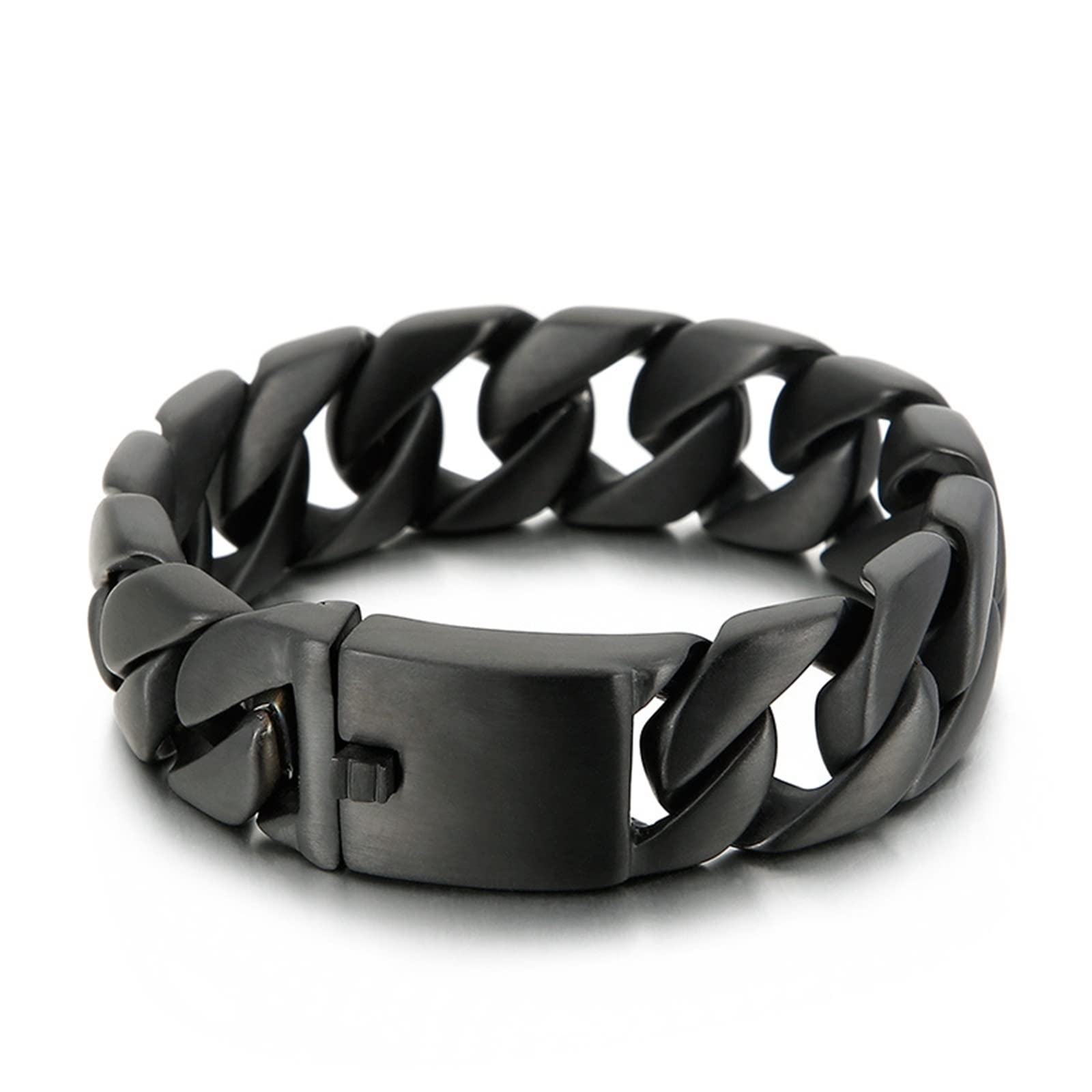Bracelets, Armband Herren Edelstahl Rostfreier Stahl Panzerkette Druckknopfverschlüsse Personalisiertes Modedesign Armband für Herren