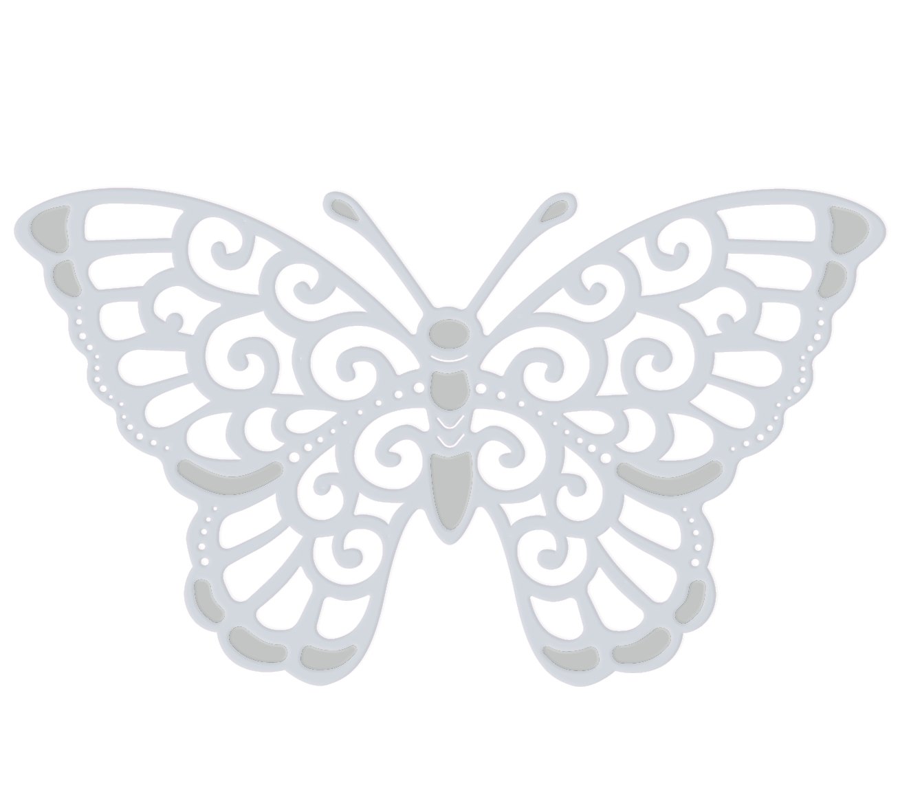 Sweet Dixie Grey Sdd274 Lacy Butterfly Die, Medium