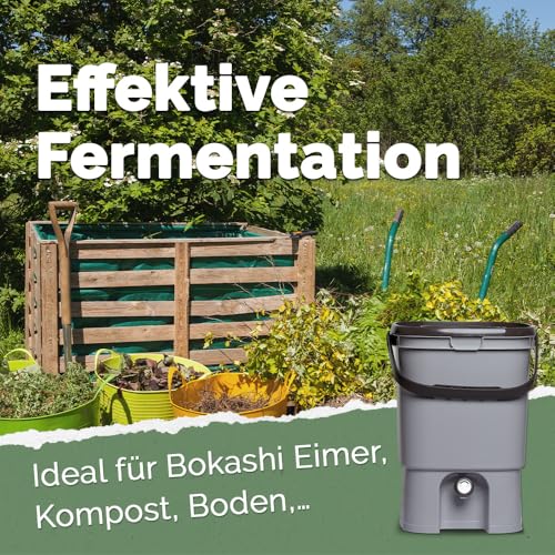 DIMIKRO Bokashi Ferment getrocknet - Kompoststarter und Fermentationshilfe für Bokashi Eimer - Mit Effektiven Mikroorganismen (0,6 kg)