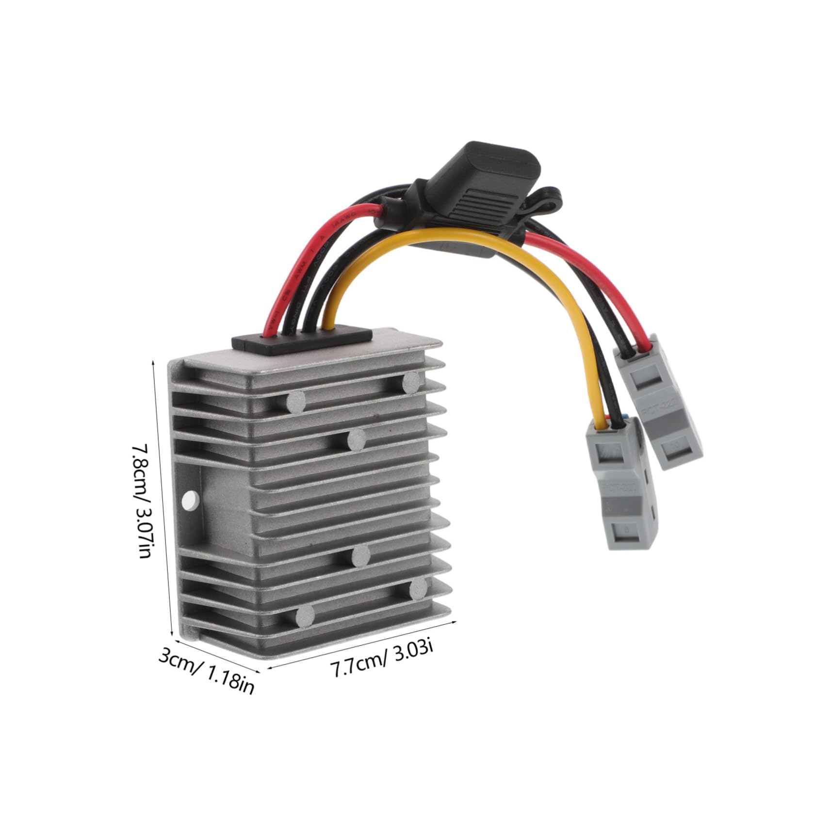 BESPORTBLE Trasformatore Step-down Dc-dc Regolatore Tensione Per Golf Auto Convertitore Con Fusibile e Terminali in Alluminio