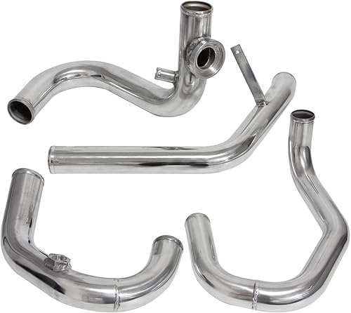 Miniatura 4 de Kit de tubo de carga intercooler de montaje delantero para Volkswagen VW Jetta Golf GTI GL/GLI/GLS MK4 1.8T 1.8L 98-05 Motores FMIC Bolt On (rojo