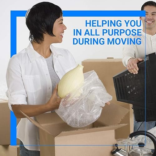 Miniatura 7 de Pacific Mailer - Envoltura de amortiguación de burbujas de 516 pulgadas x 12 pulgadas x 72 pies en total 2 rollos de 36 pies Envoltura acolchada de