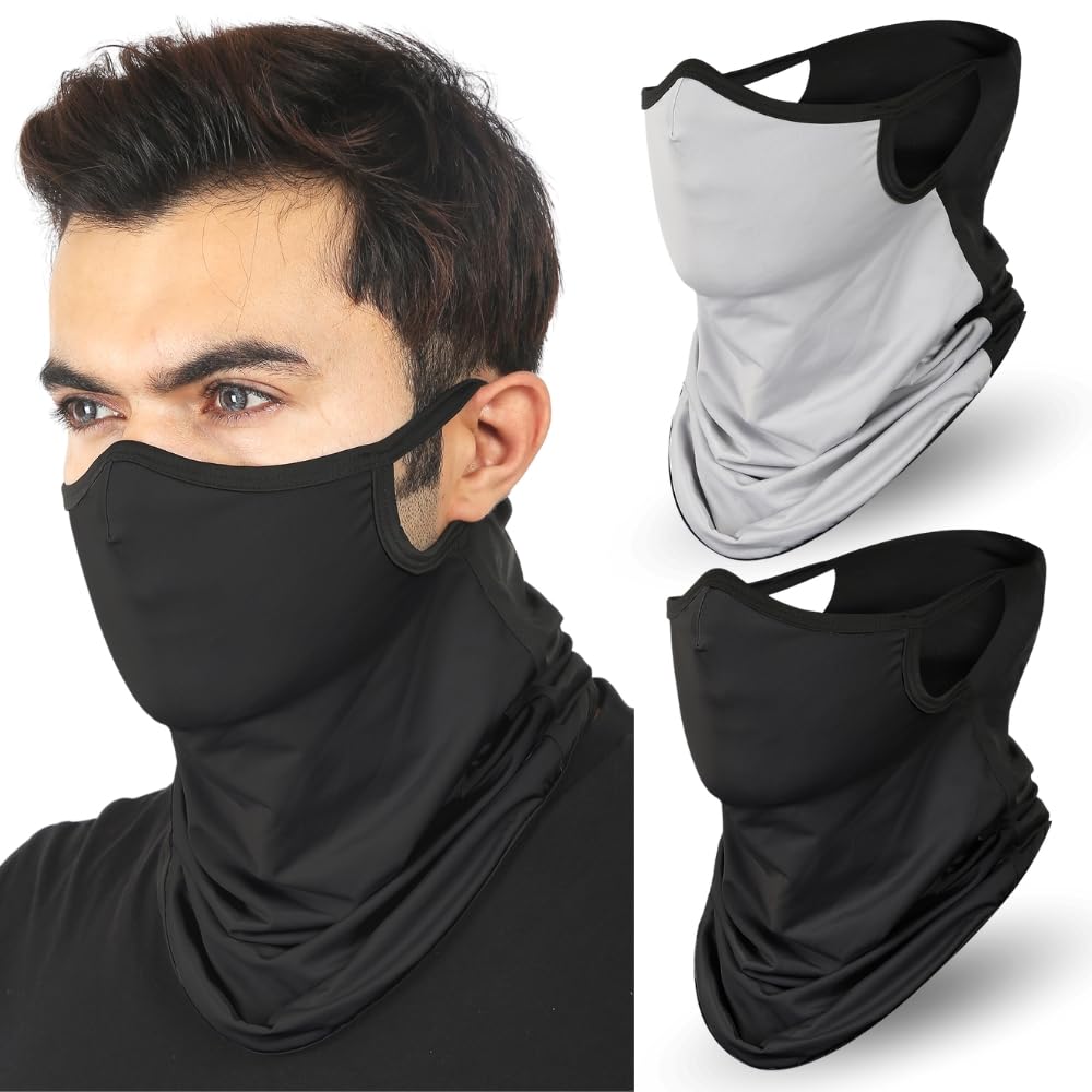 Quick Sloth Gaiter Pro - Adjustable Ear Loop Bandana, UV-Proof Cooling Headwear for Summer Winter