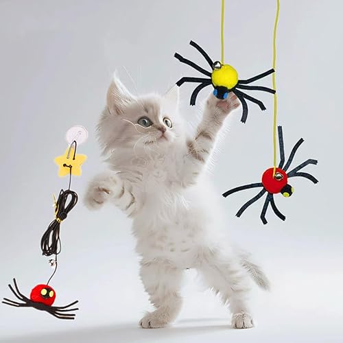 Miniatura 8 de 1 paquete de juguetes colgantes de hierba gatera para gatos, juguetes confiables para colgar en la puerta, juguete para jugar, perseguir ejercicio