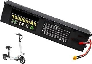 MELQUE 36V 10Ah Electric Scooter Battery Pack,18650 Electric Scooter Li-Ion Battery,Built-In BMS Board,for 200W -500W M365 Electric Scooter Battery