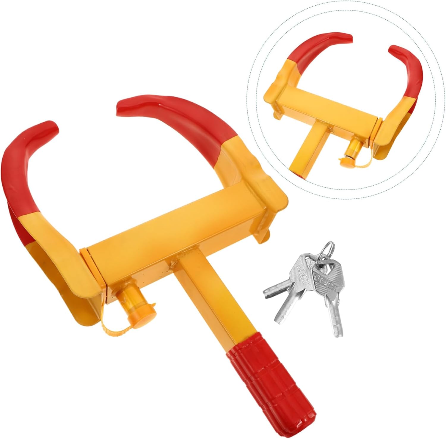 Unomor Wheel Clamp Lock Easy Install Wheel Security for Cars Motorcycles Boats