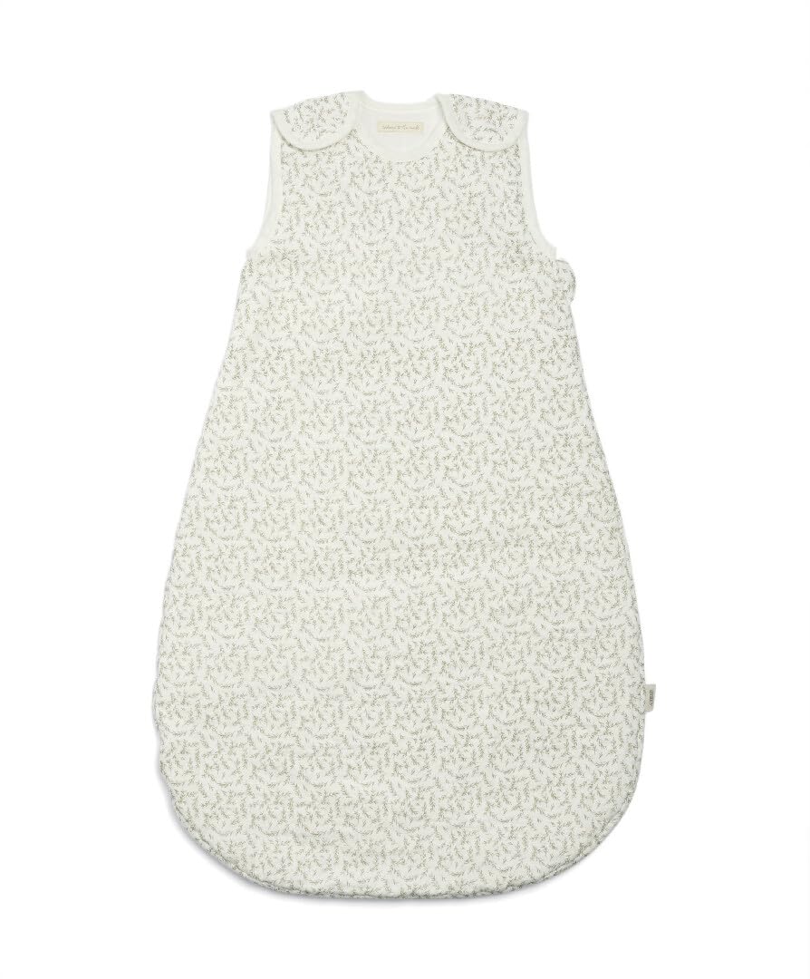 Mamas & Papas Dreampod 0-6 Months 2.5 Tog - Organic Cotton Muslin - Leaf Print - Cream