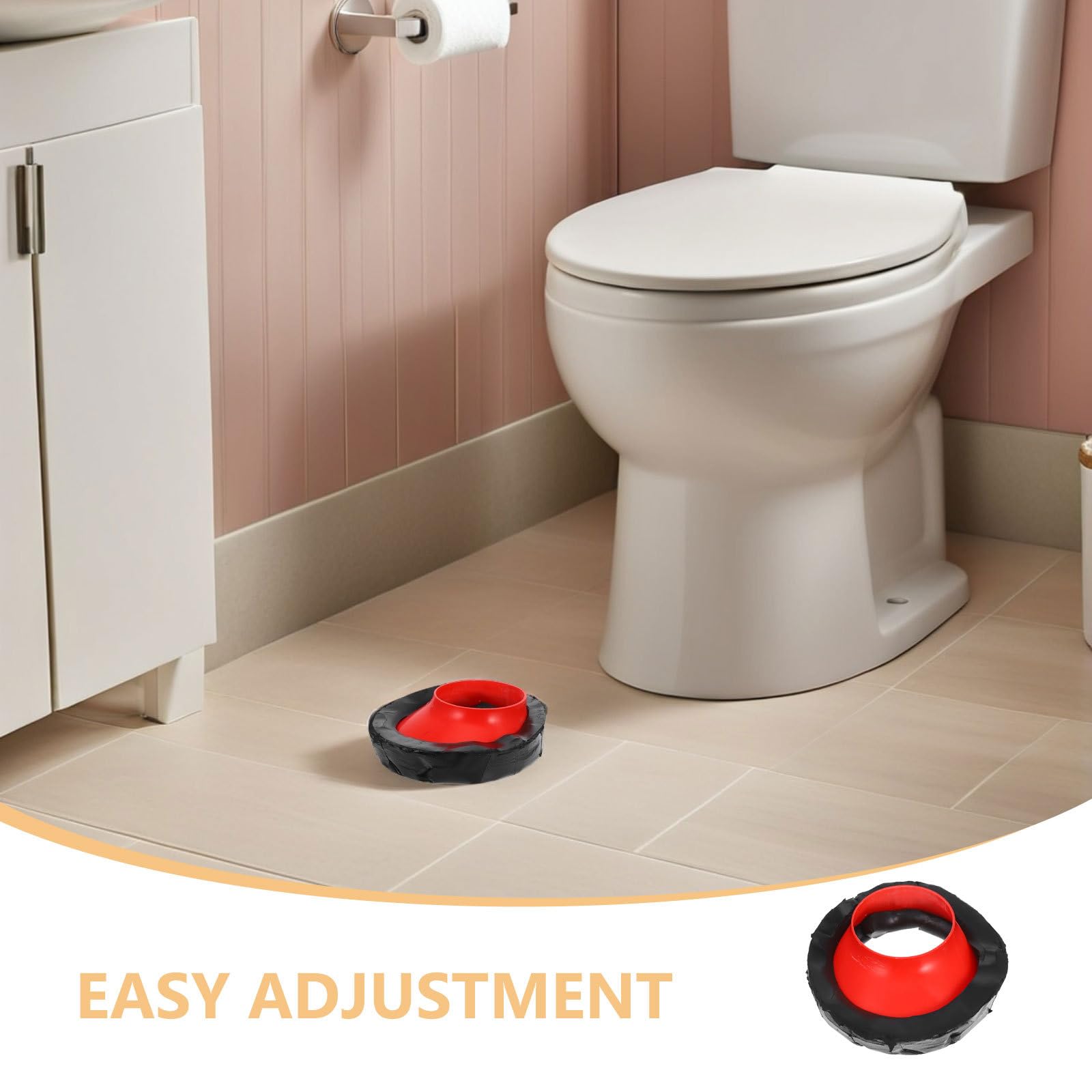 Guarnizione Elastica per Wc Flangia Eccentrica, 2 Pezzi