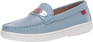 Kids' Leather Made in Brazil Heart Detail Penny Driver Loafer