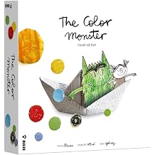 Devir - The Color Monster Travel Board Game, Cooperative Emotional Learning Game for Kids & Families, 2-5 Players, Ages 4+, Playtime 25, English Version