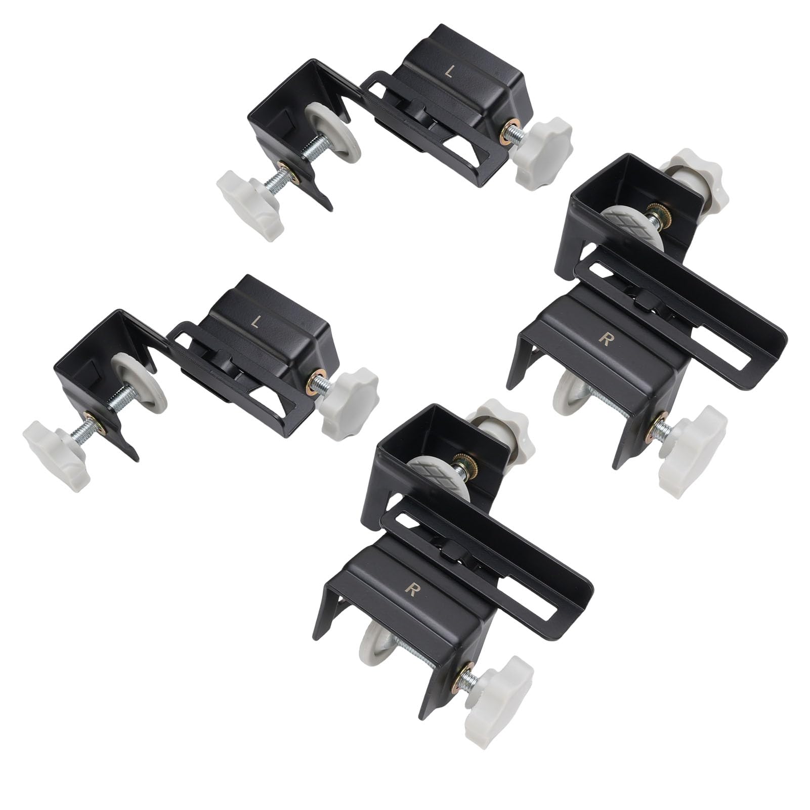 Generic Zestaw Zacisków Montażowych z Przodu Szuflady Trwałe Zaciski Mocujące Panel Szuflady ze Stali Nierdzewnej do Kuchni i łazienki Panele o Grubości 10–30 Mm 8 Sztuk