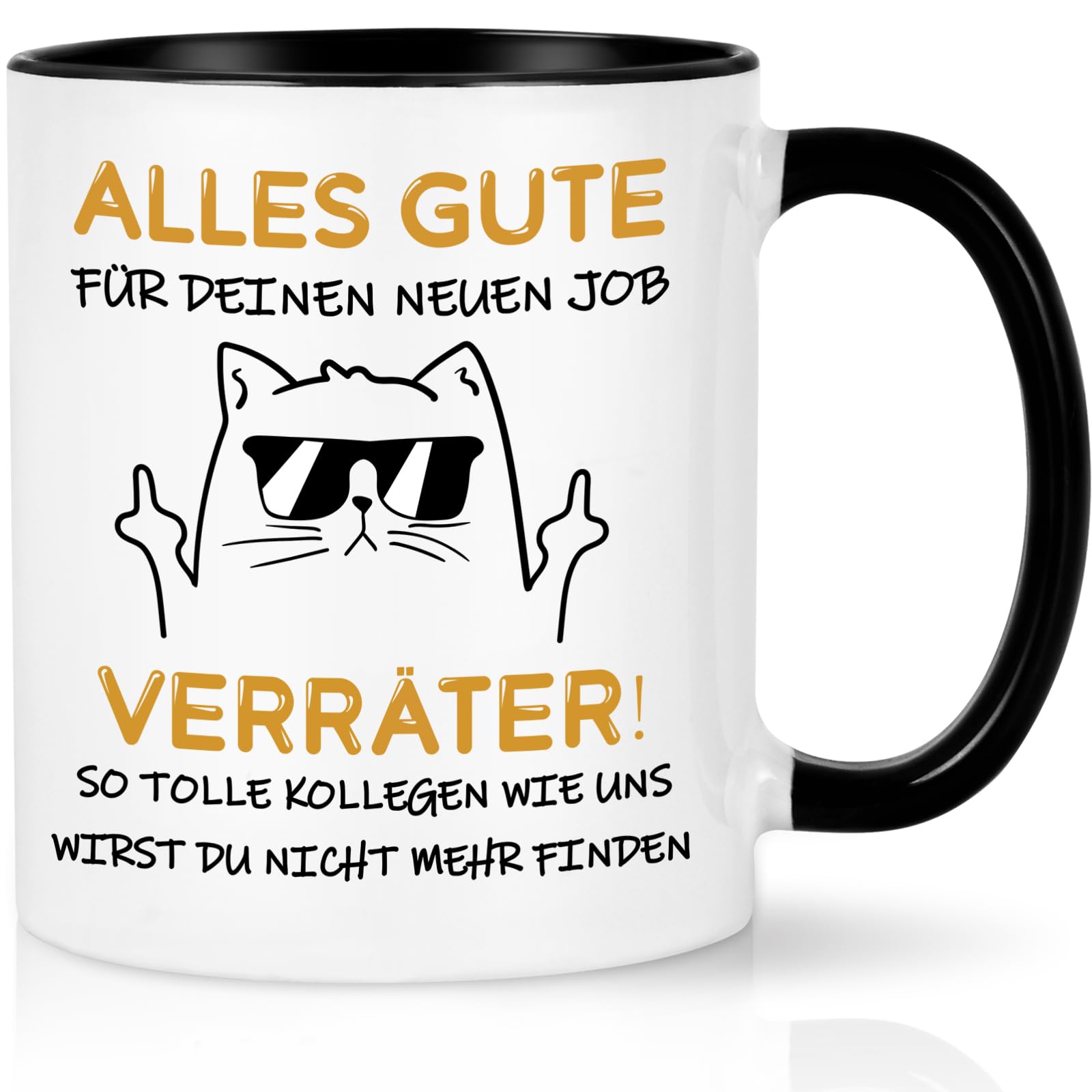 CHUIN DRUCK Tasse mit Spruch Alles Gute für Deinen neuen Job