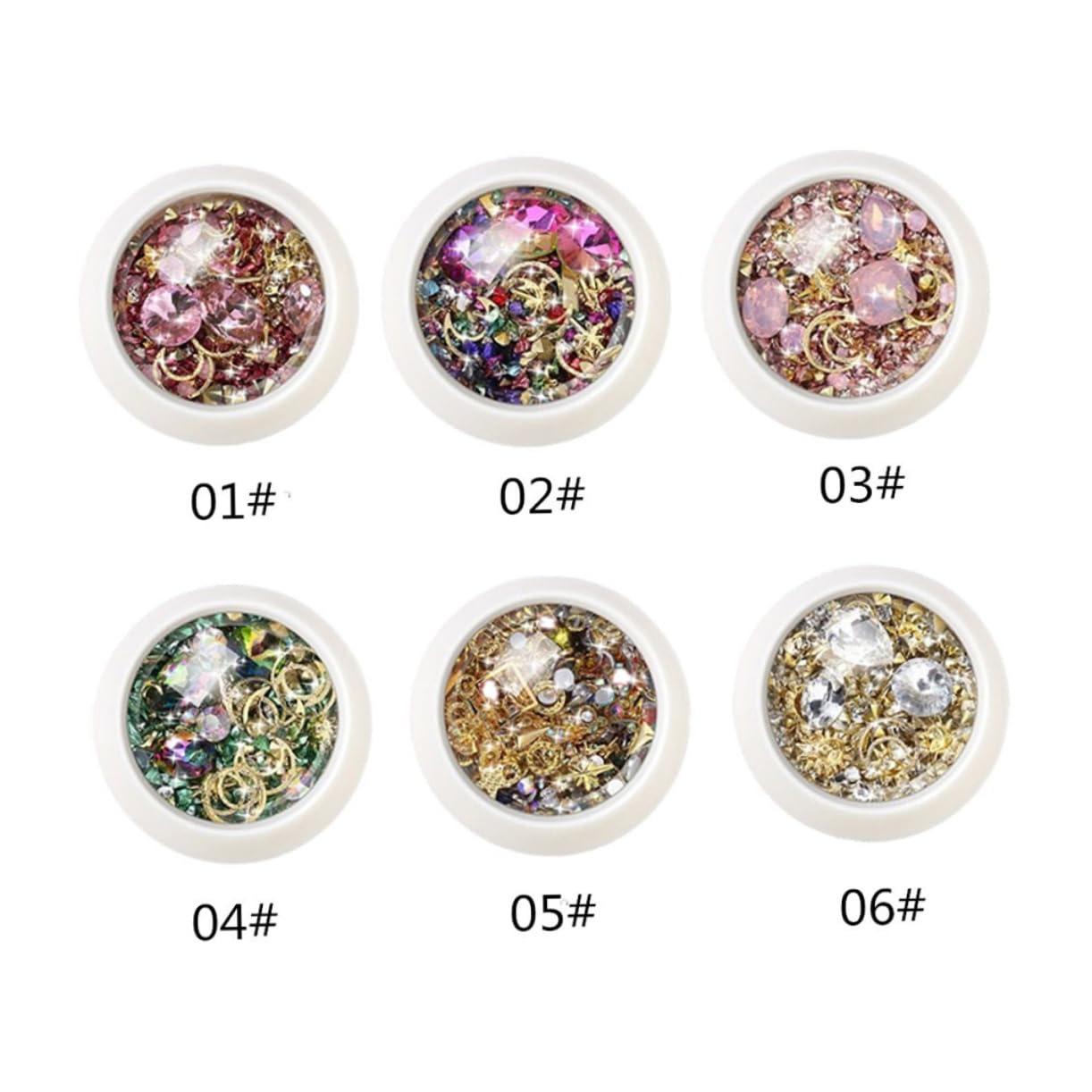 18 Set Accessori per Nail Art Decorazioni Diy per Unghie Forniture Manicure per Donne e Ragazze Materiali Leggeri e Resistenti per Unghie e Professionali