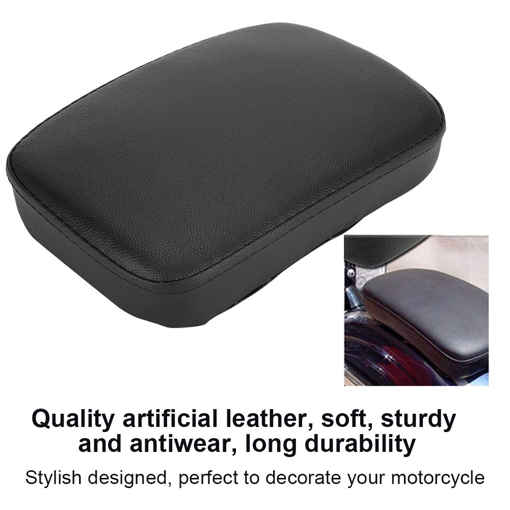 Coussin Siège Moto, Coussin Passager Arrière Universel 8 Ventouses Similicuir Confortable Absorption Chocs pour Conduite Sportive
