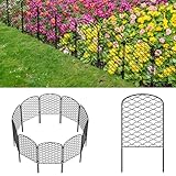 Skcoipsra Decorative Garden Fence 10 Pack, 24in(H) x 10.8ft(L) Animal Barrier Fence...