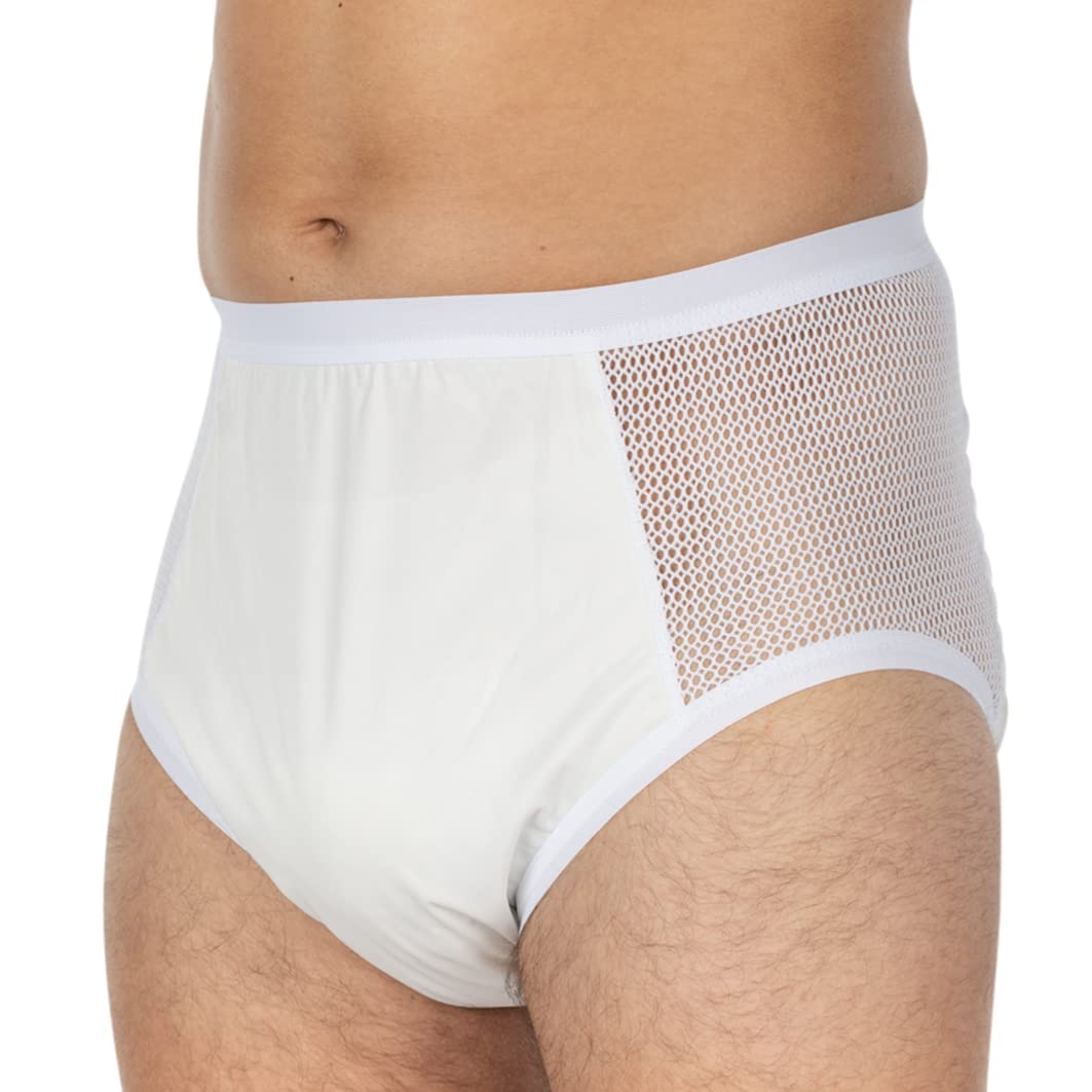 Suprima PU nietrzymanie moczu slipy forma wsuwana art. 1-215-000 (unisex) - rozm. 52 - biały