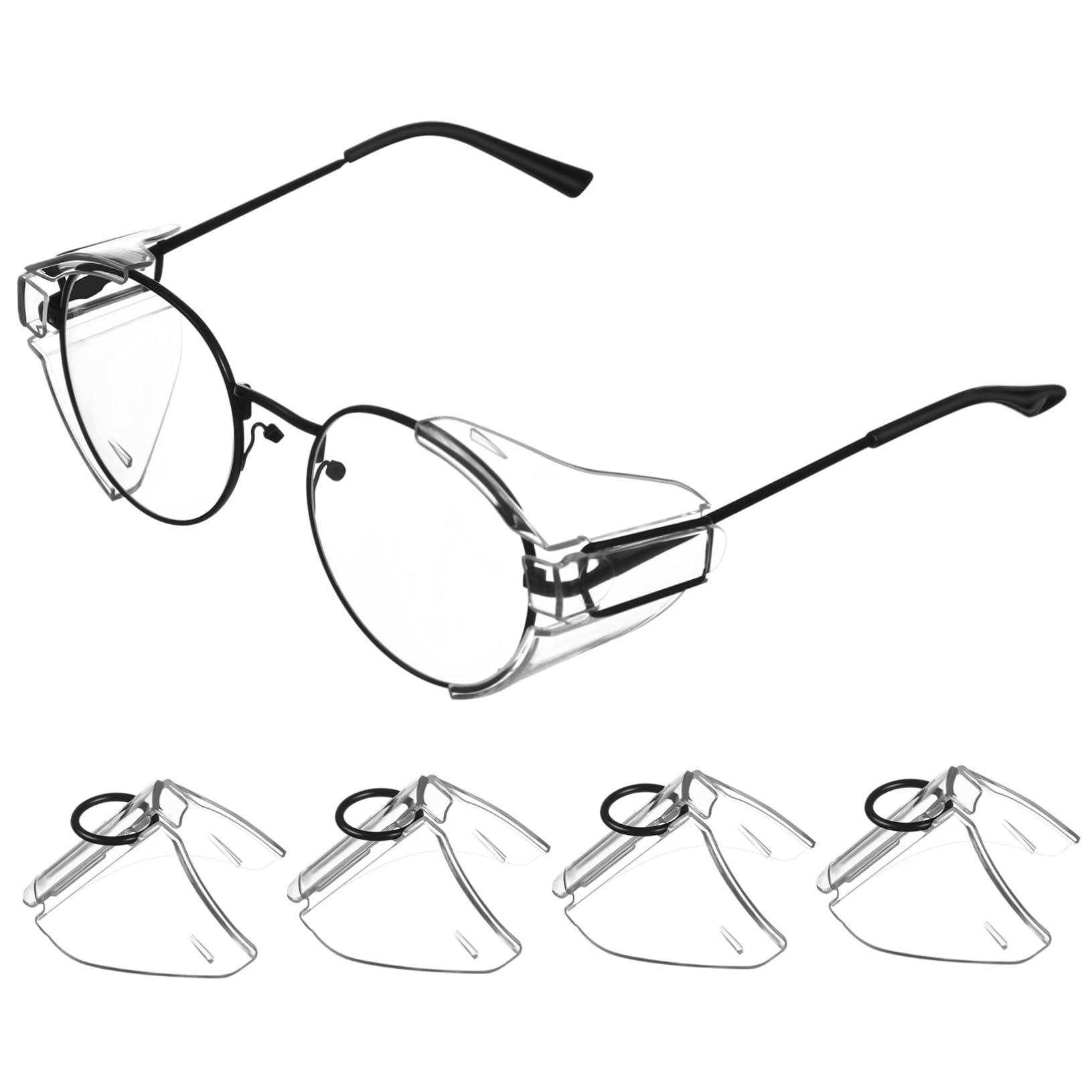 VALICLUD Side Shields Glasses Protective Cover Side Sheets Goggles Shield Flap Protective Eyewear