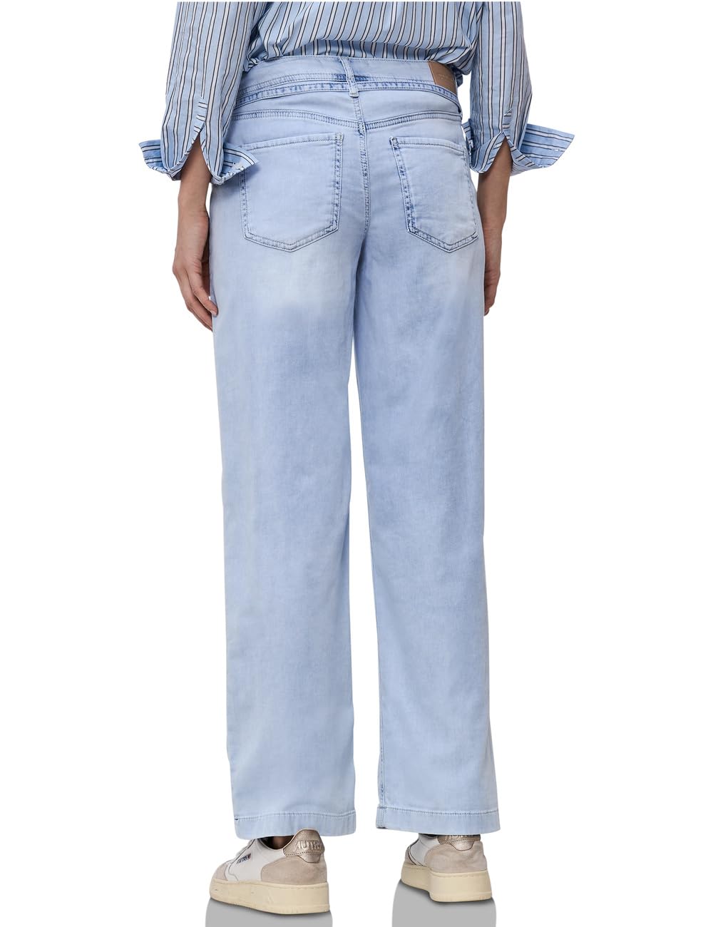 Street One Damen Wide Leg Jeans im Bleached-Look 3817547
