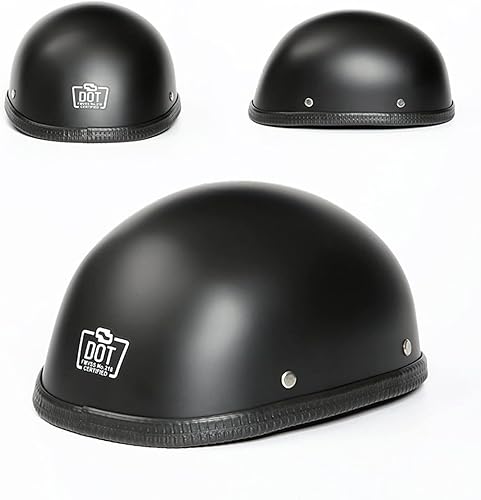 Miniatura 2 de Casco abierto ligero y transpirable para motocicleta, aprobado por DOTECE, casco de motocicleta vintage, unisex, para adultos, Street Cruiser estilo