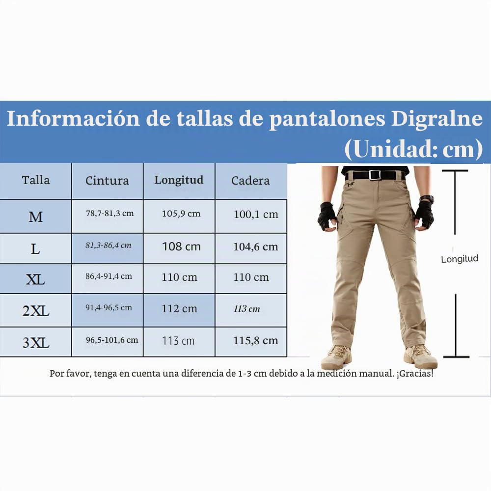 Pantalones De Carga Pantalón Tactico Hombre Algodón PantalóN de Trabajo De Combate Pantalones Militares para Exteriores Acampar Senderismo Caminar