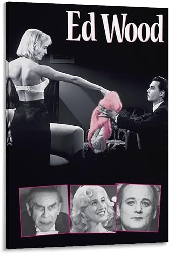 ED Wood Retro Movies Posters 90s Vintage Canvas Painting Poster Wall Art Decorative Picture Prints Modern Decor Framed-unframed 16x24inch(40x60cm)
