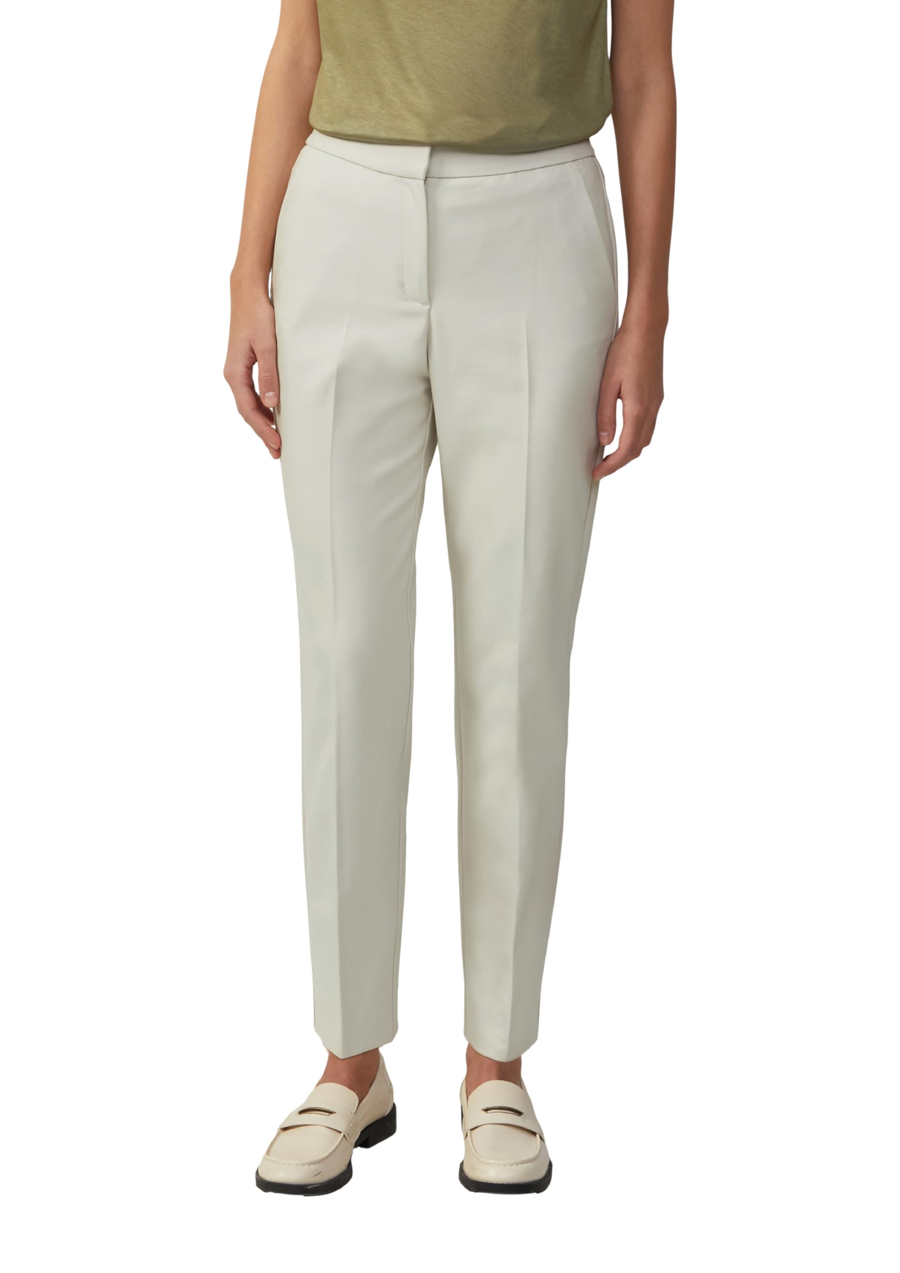 s.Oliver Black Label Damen 2161227 Cigarette Hose, beige, 54