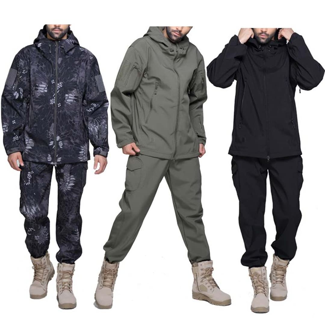 Herren Anzüge Hose Wasserdicht Jagd Taktische Kleidung Outdoor Anzug Thermische Windjacke Militäruniform