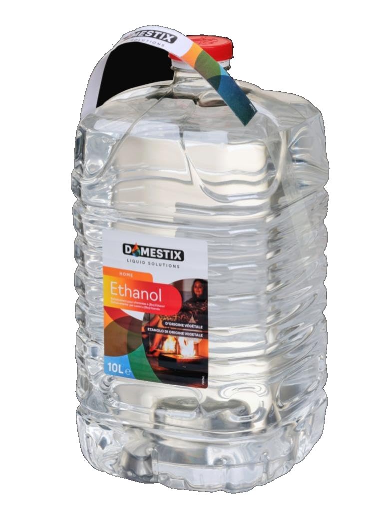 DOMESTIX Zibro Bio Ethanol Etanolo Combustibile Liquido per Stufe 10 LT Bioethanolo Bioetanolo