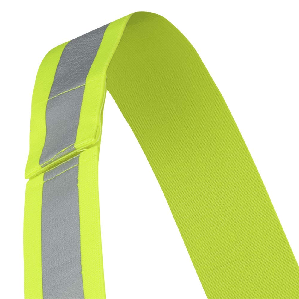 Best Quality 🔥 Pioneer Hi Vis Safety Sash, Tear Away Reflective Belt Vest, 2” High-Visibility for Running, Traffic Patrol, Men & Women, Orange or Yellow/Green, V1040860U