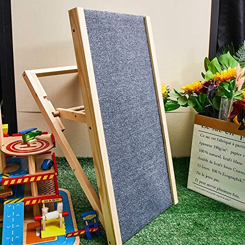 Pet Ramp Dog Ramp With Traction Mat Wooden Adjustable Pet Ladder For Dogs And Cats Easy Step To Car And Bed With Non-Slip Carpet Surface Up To 110 Lbs (2 Gears) #TOP6