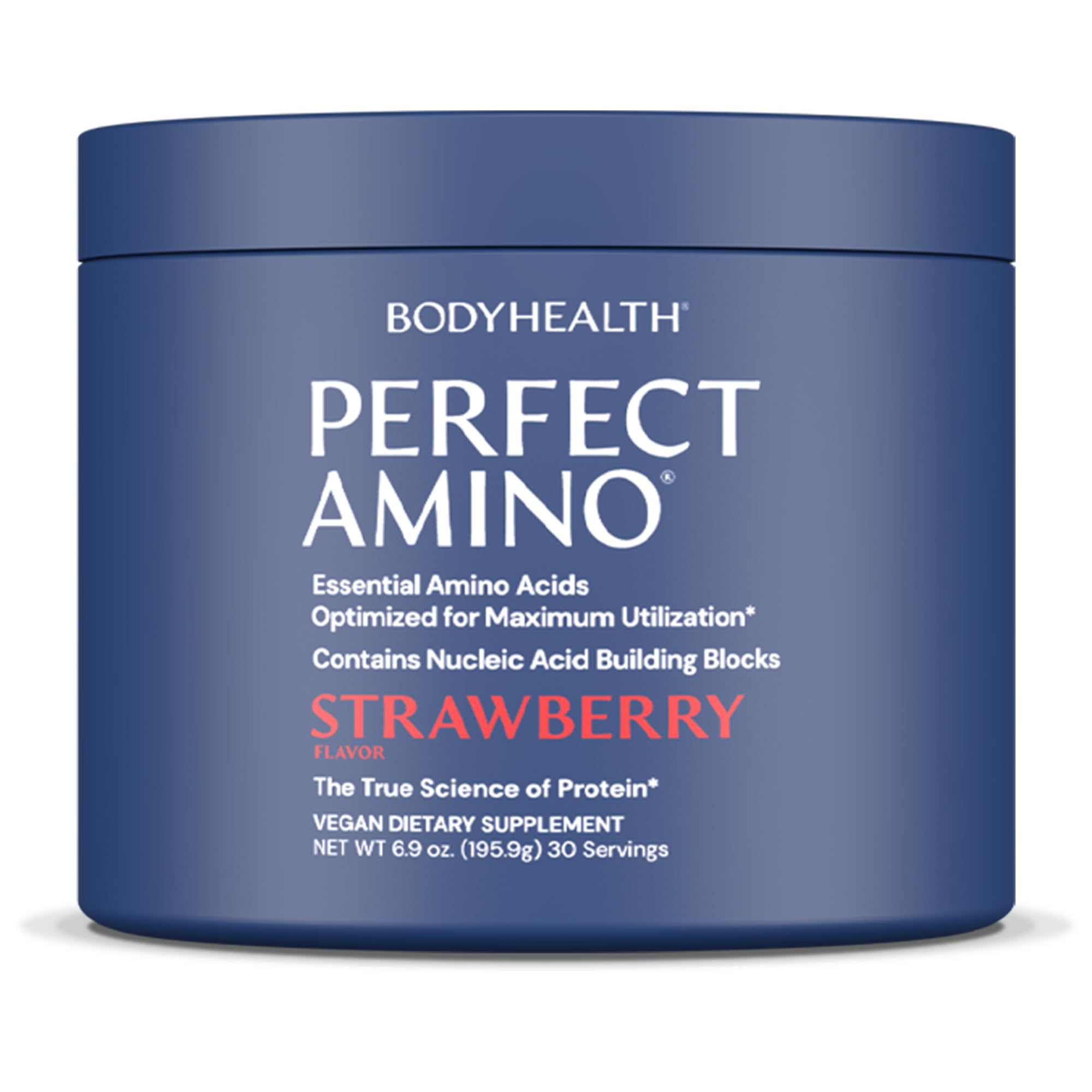 PerfectAmino Powder - BCAA and EAA Powder for Pre and Post Workout - Amino Acid Energy Drink for Men and Women to Support Lean Muscle and Recovery - Strawberry - 30 Servings